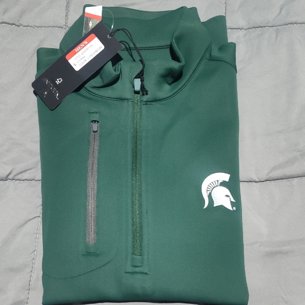 Antigua Men's Michigan State University Pullover (MSU) NWT Size Men's Large.